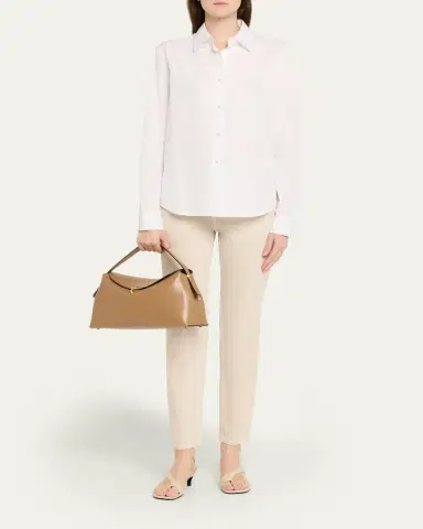 TOTEME T-Lock Smooth Leather Top-Handle Bag | Thumbnail 5