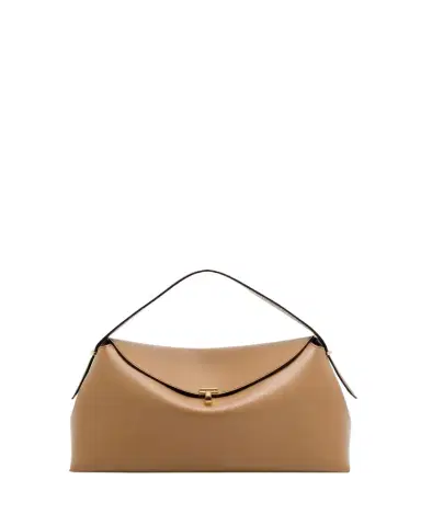 TOTEME T-Lock Smooth Leather Top-Handle Bag | Thumbnail 1