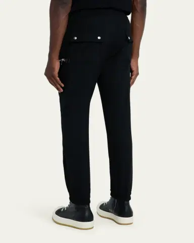 Rick Owens Men's Zipped Wool Drawstring Pants | Thumbnail 3