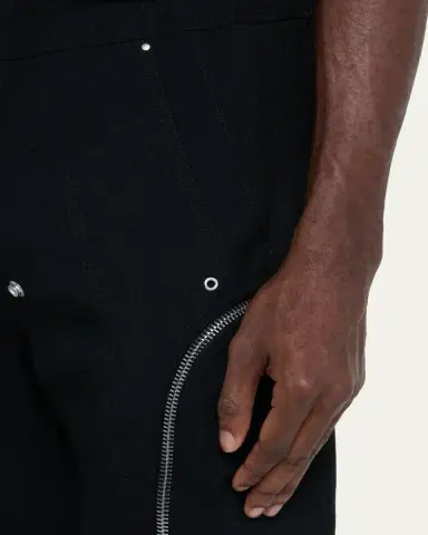 Rick Owens Men's Zipped Wool Drawstring Pants | Thumbnail 5