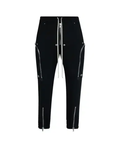 Rick Owens Men's Zipped Wool Drawstring Pants | Thumbnail 1