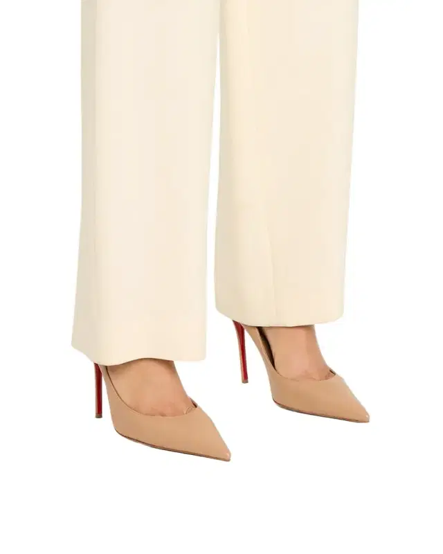Christian Louboutin 100mm Miss Z Leather Pointed-Toe Pumps