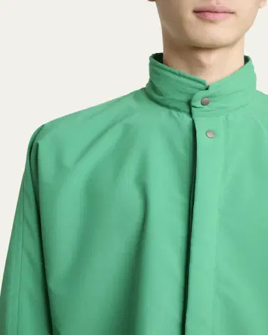Homme Plissé Issey Miyake Men's Padded Snap-Front Shirt | Thumbnail 5
