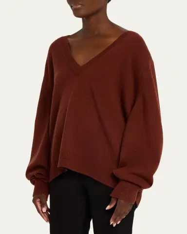 Nili Lotan V-Neck Cashmere Sweater | Thumbnail 4 Nili Lotan V-Neck Cashmere Sweater | Thumbnail 4