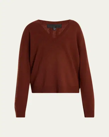 Nili Lotan V-Neck Cashmere Sweater | Thumbnail 6 Nili Lotan V-Neck Cashmere Sweater | Thumbnail 6