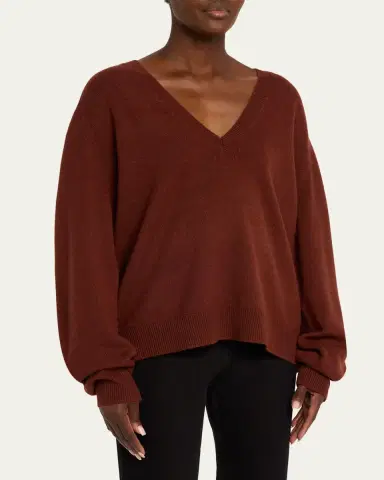 Nili Lotan V-Neck Cashmere Sweater | Thumbnail 9 Nili Lotan V-Neck Cashmere Sweater | Thumbnail 9