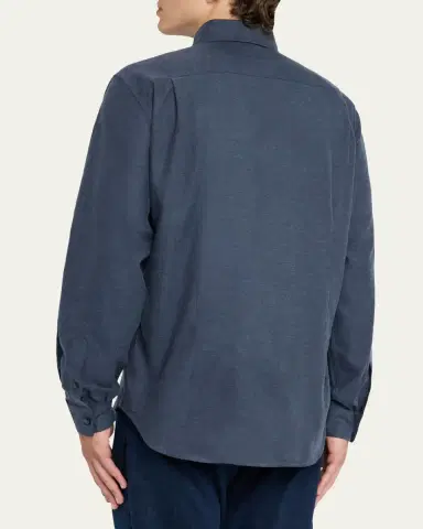 Sease Men's Camicia Classica Cotton Button-Down Shirt | Thumbnail 3
