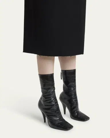 Givenchy Crinkle Leather Ankle Boots | Thumbnail 2 Givenchy Crinkle Leather Ankle Boots | Thumbnail 2