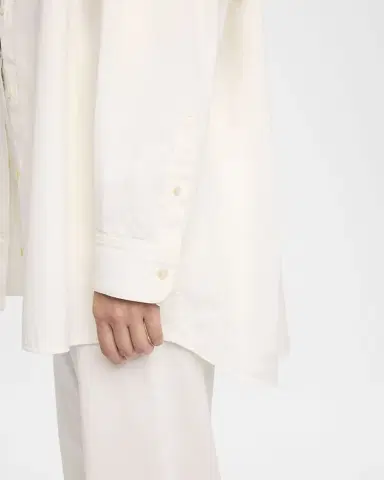THE ROW Luka Cotton-Cashmere Button-Down Shirt | Thumbnail 9