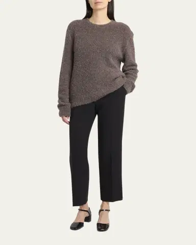 THE ROW Leorina Cashmere Boucle Knit Sweater | Thumbnail 2