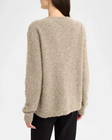 THE ROW Leorina Cashmere Boucle Knit Sweater | Thumbnail 11