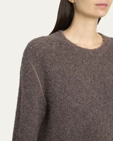 THE ROW Leorina Cashmere Boucle Knit Sweater | Thumbnail 5