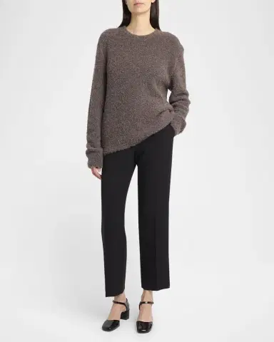 THE ROW Leorina Cashmere Boucle Knit Sweater | Thumbnail 6