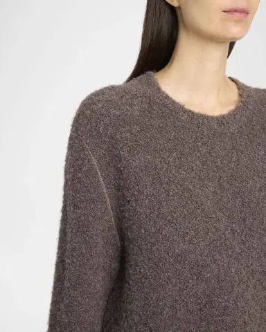 THE ROW Leorina Cashmere Boucle Knit Sweater | Thumbnail 9
