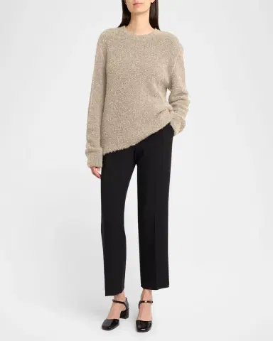 THE ROW Leorina Cashmere Boucle Knit Sweater | Thumbnail 10