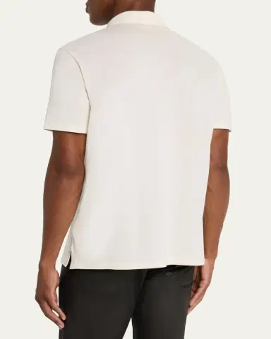 Ralph Lauren Purple Label Men's Cotton-Cashmere Piqué Polo Shirt | Thumbnail 3
