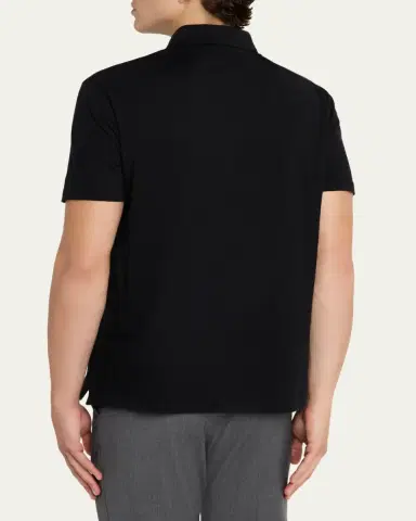 Ralph Lauren Purple Label Cotton-Cashmere Piqué Polo Shirt | Thumbnail 3 Ralph Lauren Purple Label Cotton-Cashmere Piqué Polo Shirt | Thumbnail 3