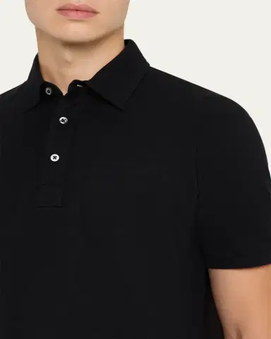 Ralph Lauren Purple Label Cotton-Cashmere Piqué Polo Shirt | Thumbnail 5 Ralph Lauren Purple Label Cotton-Cashmere Piqué Polo Shirt | Thumbnail 5