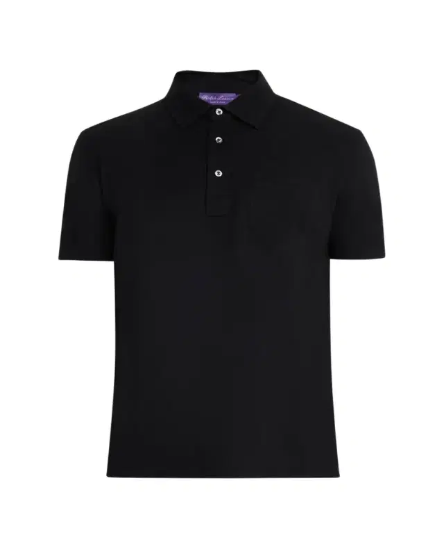 Cotton-Cashmere Piqué Polo Shirt