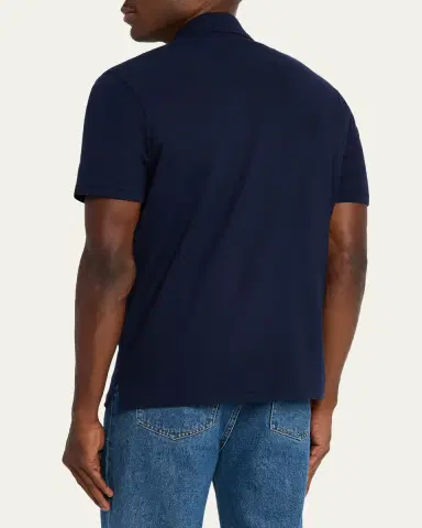 Ralph Lauren Purple Label Men's Cotton-Cashmere Piqué Polo Shirt | Thumbnail 3