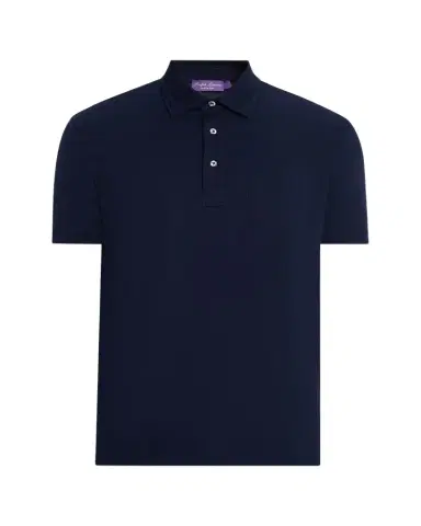 Ralph Lauren Purple Label Men's Cotton-Cashmere Piqué Polo Shirt | Thumbnail 1