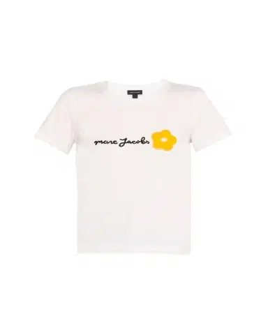 Marc Jacobs Logo Flower Applique T-Shirt | Thumbnail 1 Marc Jacobs Logo Flower Applique T-Shirt | Thumbnail 1