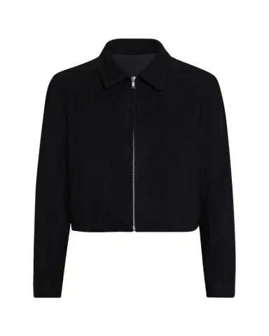 Rick Owens Men's Alice Wool Cropped Full-Zip Blouson | Thumbnail 1 Rick Owens Men's Alice Wool Cropped Full-Zip Blouson | Thumbnail 1
