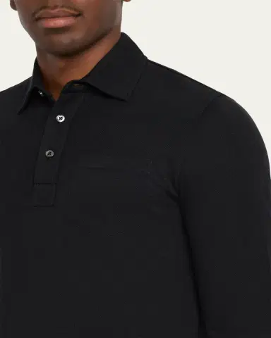 Ralph Lauren Purple Label Cotton-Cashmere Piqué Polo Shirt | Thumbnail 5 Ralph Lauren Purple Label Cotton-Cashmere Piqué Polo Shirt | Thumbnail 5