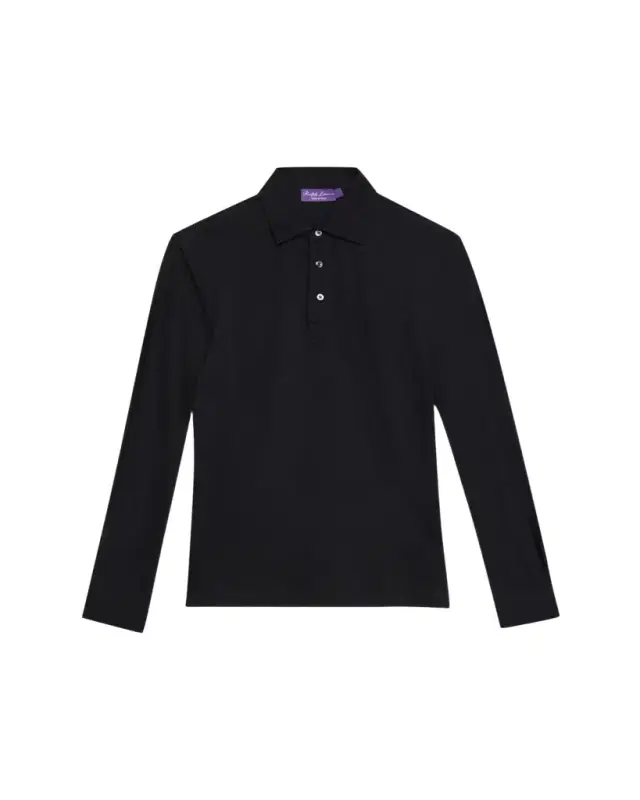Ralph Lauren Purple Label Cotton-Cashmere Piqué Polo Shirt