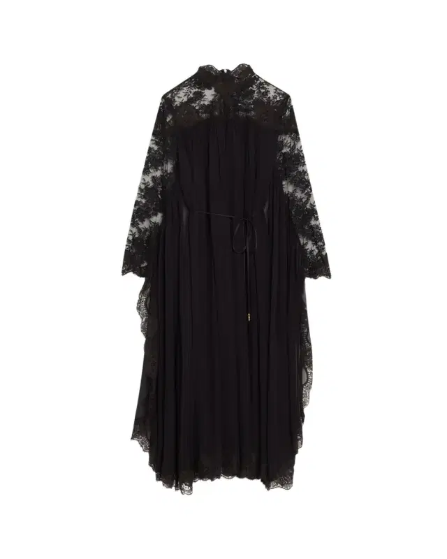 Lace Bat-Wing Maxi Dress