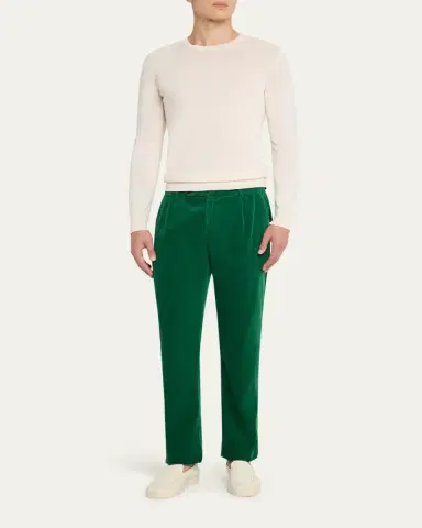 Massimo Alba Men's Ionia Straight-Fit Corduroy Pants | Thumbnail 2