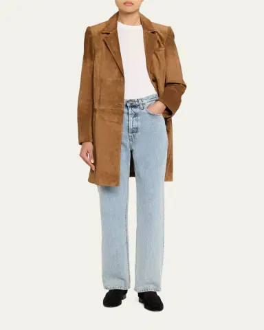 TWP Easy Suede Car Coat | Thumbnail 2