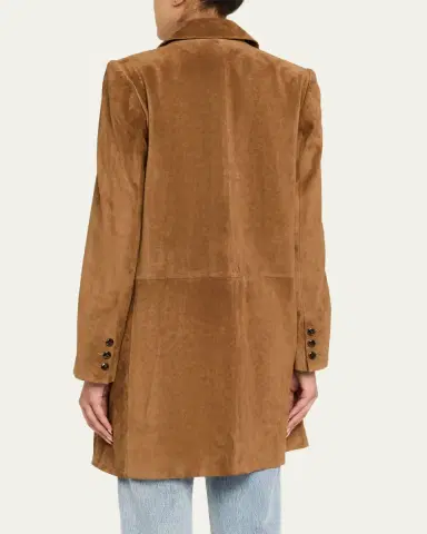 TWP Easy Suede Car Coat | Thumbnail 3