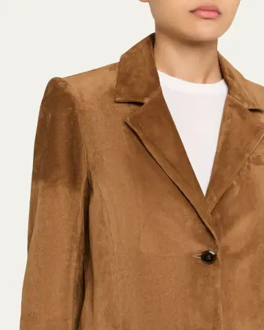 TWP Easy Suede Car Coat | Thumbnail 5