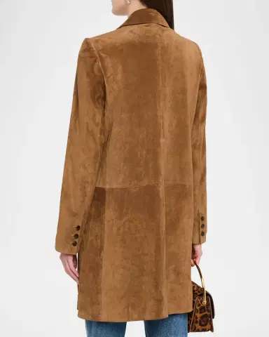 TWP Easy Suede Car Coat | Thumbnail 7