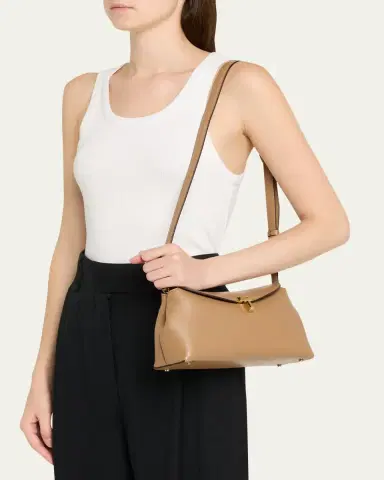 TOTEME T-Lock Clutch in Palmellata Leather | Thumbnail 2 TOTEME T-Lock Clutch in Palmellata Leather | Thumbnail 2