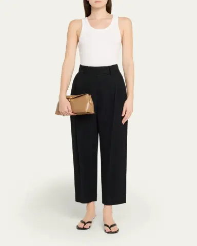 TOTEME T-Lock Clutch in Palmellata Leather | Thumbnail 5 TOTEME T-Lock Clutch in Palmellata Leather | Thumbnail 5