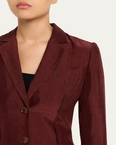 Jason Wu Collection Crinkled Satin Single-Breasted Jacket | Thumbnail 2 Jason Wu Collection Crinkled Satin Single-Breasted Jacket | Thumbnail 2