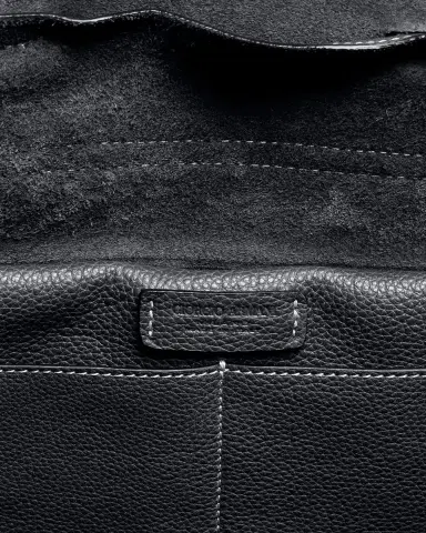 Giorgio Armani Men's Pebble Leather Flap-Top Backpack | Thumbnail 5 Giorgio Armani Men's Pebble Leather Flap-Top Backpack | Thumbnail 5