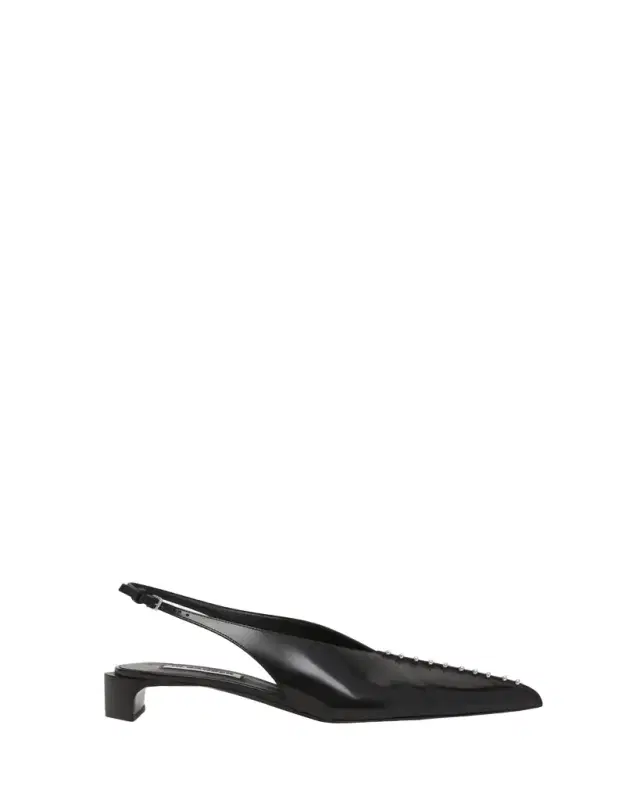 Jil Sander Leather Slingback Pumps