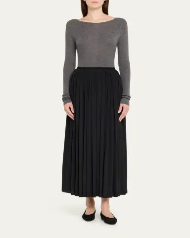 Altuzarra Lee Boat-Neck Long-Sleeve Cashmere Sweater | Thumbnail 2 Altuzarra Lee Boat-Neck Long-Sleeve Cashmere Sweater | Thumbnail 2