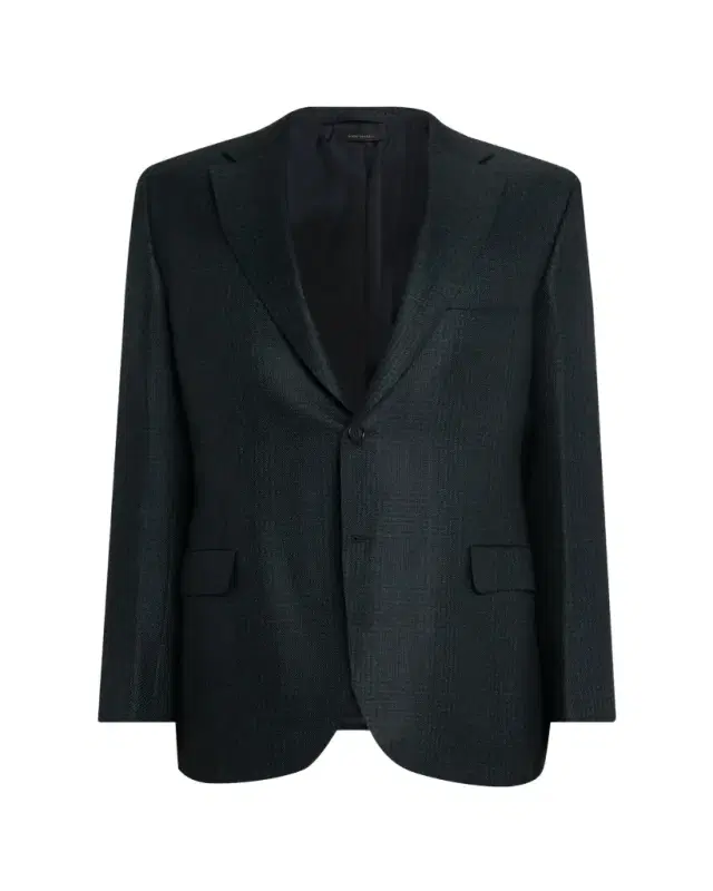 Men's Cashmere Tonal Plaid Single-Breasted Sport Coat