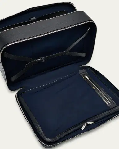 Valextra Men's Avietta Millepunte Calfskin Travel Suitcase | Thumbnail 4