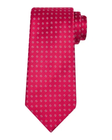 Charvet Men's Micro-Geometric Jacquard Silk Tie | Thumbnail 1