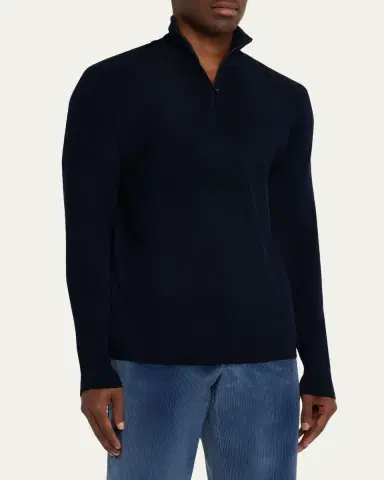 Sease Men's Waffle Knit Half-Zip Pullover | Thumbnail 4 Sease Men's Waffle Knit Half-Zip Pullover | Thumbnail 4