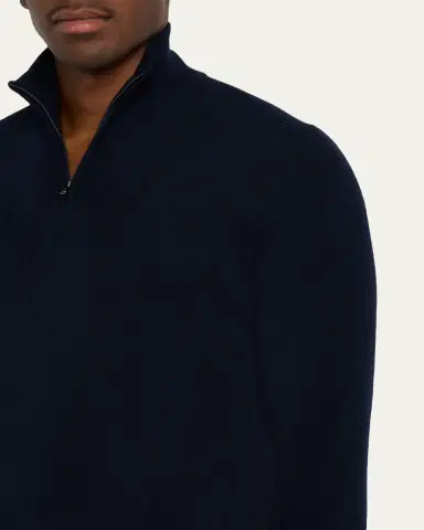 Sease Men's Waffle Knit Half-Zip Pullover | Thumbnail 5 Sease Men's Waffle Knit Half-Zip Pullover | Thumbnail 5