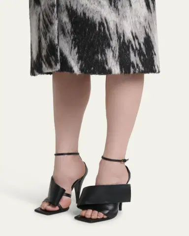Givenchy Twisted Ribbon Leather Sandals | Thumbnail 2