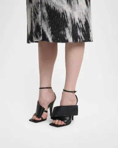 Givenchy Twisted Ribbon Leather Sandals | Thumbnail 4