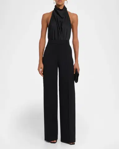 Stella McCartney Satin Backless Cowl Halter Top | Thumbnail 6