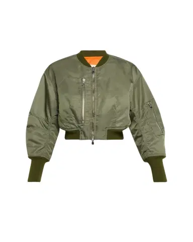 3.1 Phillip Lim Cropped Nylon Bomber Jacket | Thumbnail 1 3.1 Phillip Lim Cropped Nylon Bomber Jacket | Thumbnail 1